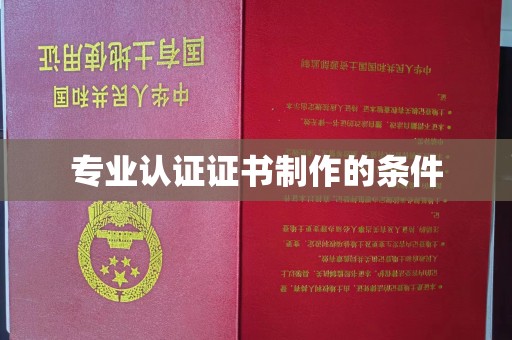 东阿专业认证证书制作的条件